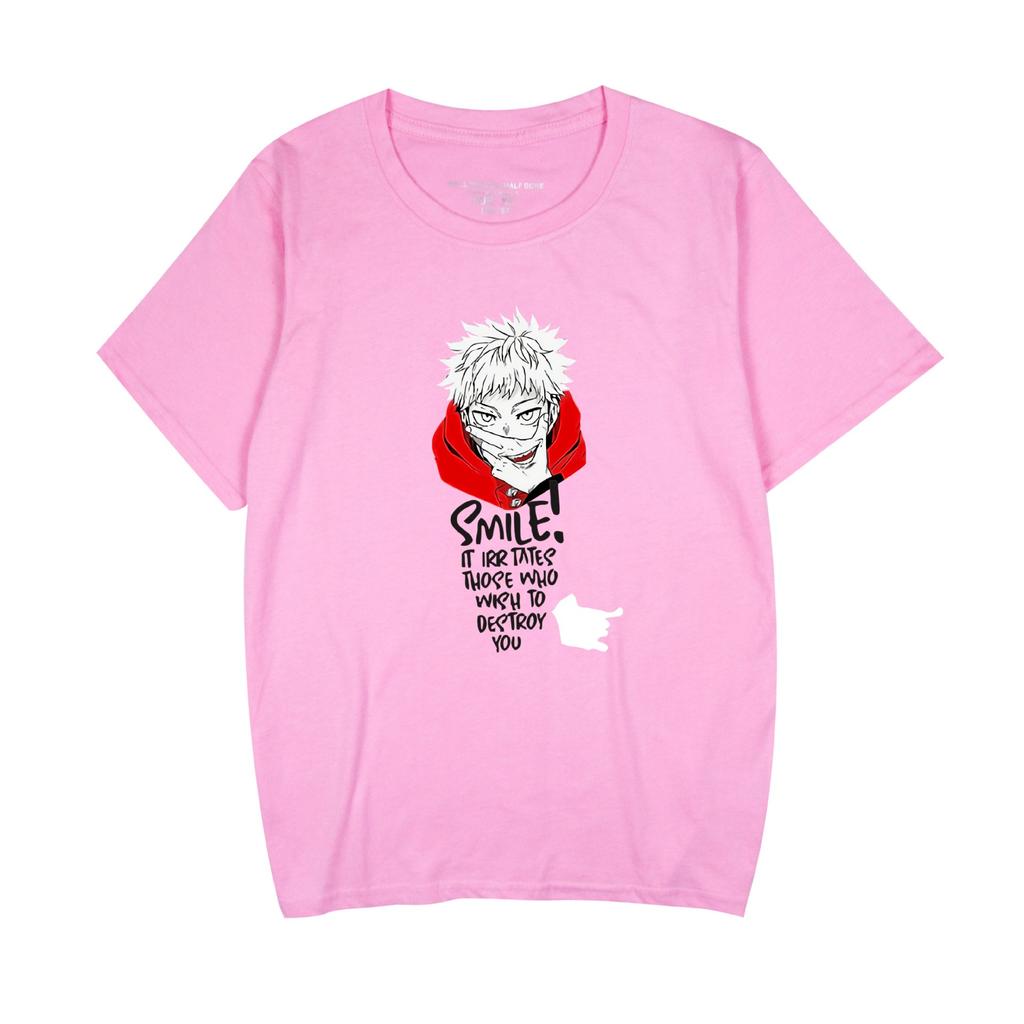 Jujutsu Kaisen Cartoon Tshirt Hip Hop Men Women Anime Print Top Tees Tshirts Fashion Summer T-shirt
