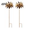 Artistic Outdoor Stake Vintage Rusty Cornflower Ground Stake 24 Inch Metal Wire Art Rustic Garden Decoration Decor Sculptures for Lawns Yard