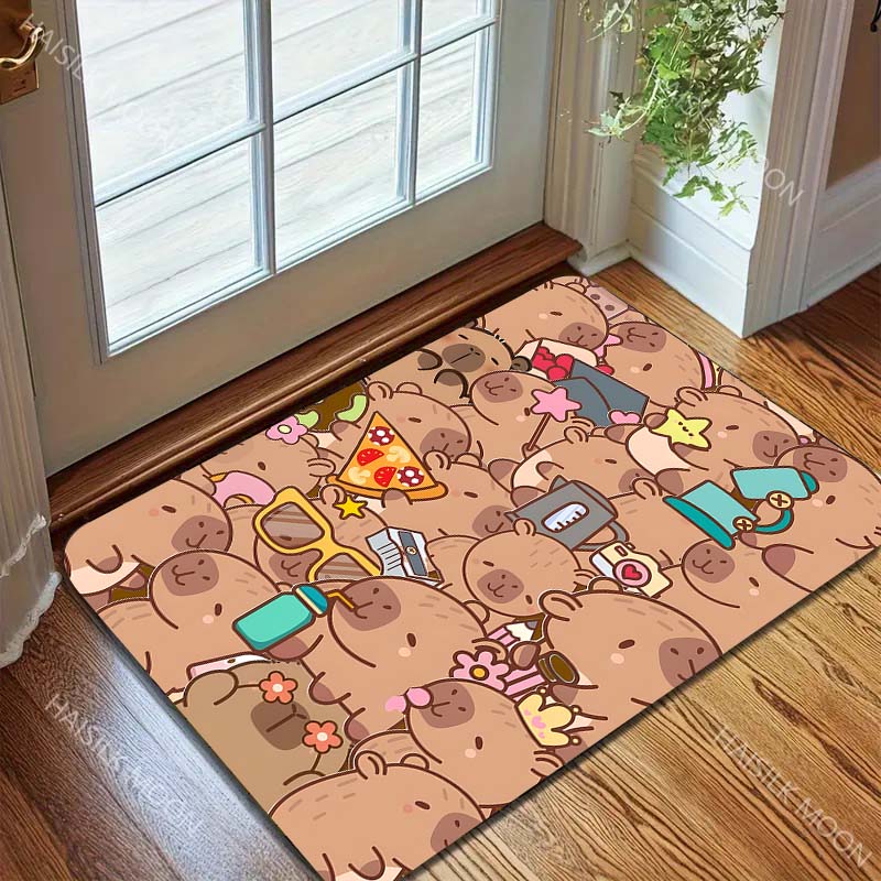 New product! Cute Capybara Carpet for Living Room Bedroom Sofa Home Decor Non-slip Floor Mat Modern Rugs Luxury Gifts