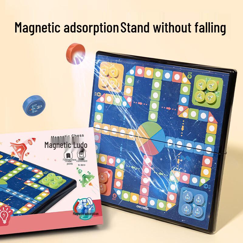 Deli Magnetic Ludo Game for Kids