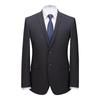 Peiluo Meng Men's Black Slim Fit Business Suit Jacket