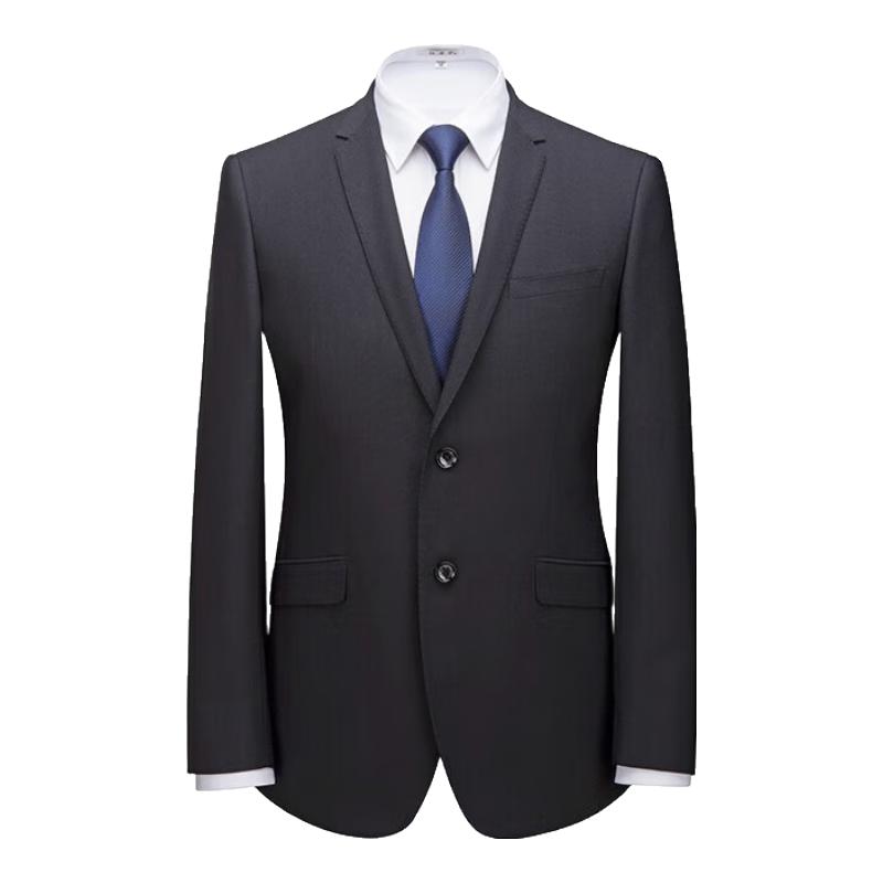 Мужской черный приталенный деловой пиджак Peiluo Meng 175A