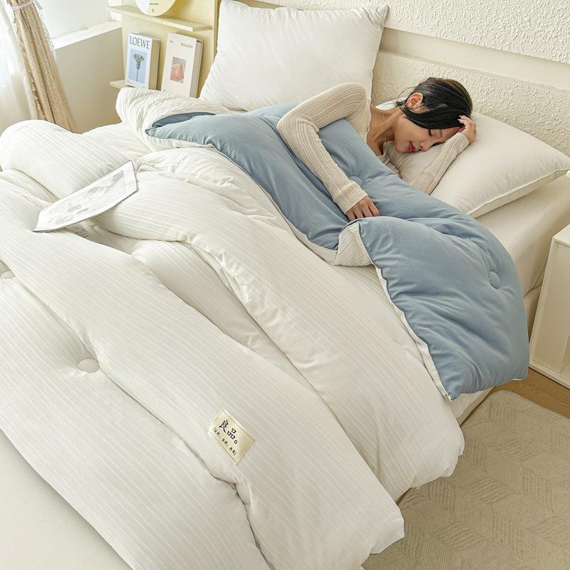 Antybakteryjna Gruba Ciepła Kołdra Zimowa z Błonnika Sojowego na Wszystkie Pory Roku