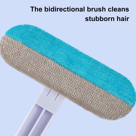 Pet Hair Removal Brush 4-in-1 Washable Lint Cleaner Reusable Long Handle Dog And Cat Hair Remover for Couch Carpets Clothes Car Seat