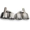 Stainless Steel H-Type Muffler Tip for Mercedes-AMG W204 C-Class Quad Exhaust.