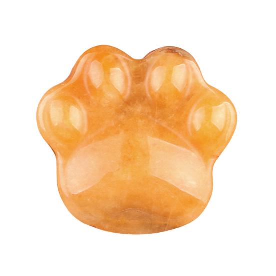 Faux Crystal Cat Paw Ornament Healing Natural Stone Kitten Paw Statue Carving Animal Claw Figurine Desktop Decoration Cat Lovers Gift