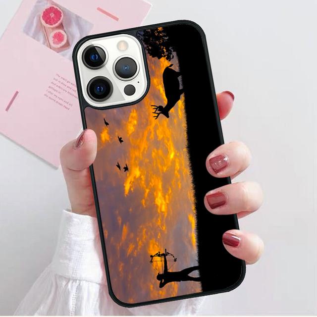 hunting Deer Sunset Coque Shell For iPhone 17 Air 15 16 14 13 12 Pro Max 11 Pro Max Plus Phone Case Cover