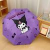 Custom Text Automatic 8 Bone Umbrella, Portable Sun Rain Protection UmbrellaKuromi