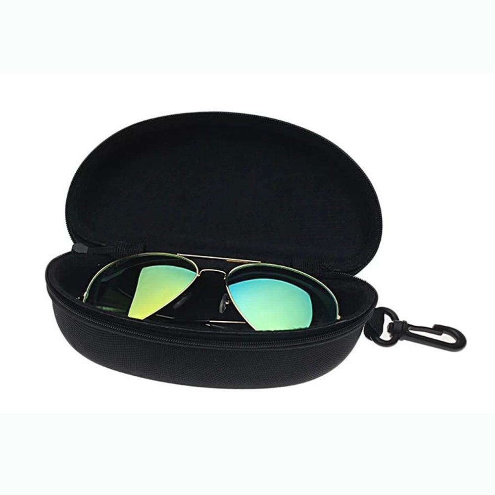 Box Eyeglasses Protector Case with Hook Eye Glasses Box Shell Clam Pouch Hard Case Sunglasses Bag