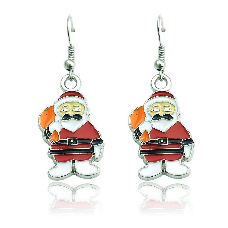 

2018 European & American Santa Claus Earrings - Fashionable Christmas Jewelry Gifts 17x28mm