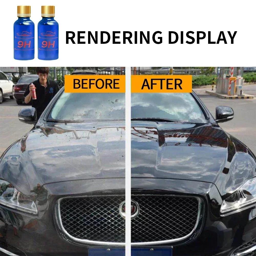 3SZT 9H Samochodowa Powłoka Ceramiczna w Płynie Super Hydrofobowy Zestaw Powłok Szklanych Polisiloksan i Nanomateriały Ceramika do Samochodów