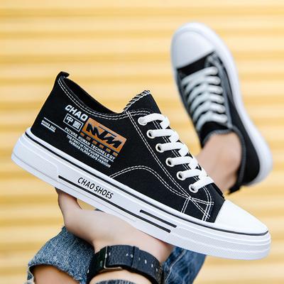 Verão Novo Sapatos de Lona Respiráveis Sapatos Masculinos Cano Baixo Sapatos Coreanos Moda Estilo Hong Kong Estudante Lazer Sapatos de Tendência