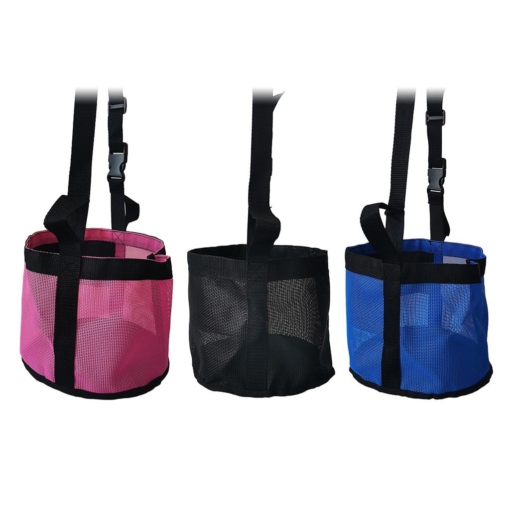 Horse Feed Bag Horse Feeding Bucket Hay Bag Hay Holder Bucket For Horse Trailer Horse Feeding Feeder Bag with Neck Strap