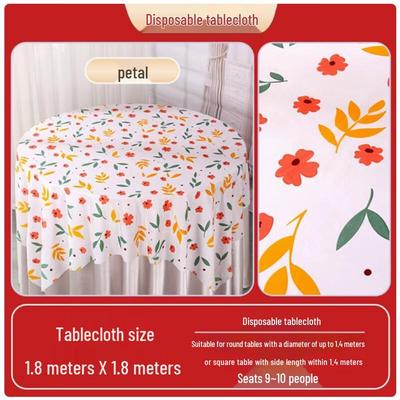 Sheng Bi Lai Printed Disposable Plastic Tablecloth