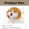 Pet Wig Dog And Cat Spoof Wig Pet Supplies Christmas Pet Accessories Curly Hair Straight Hair Diy Hand Woven Hair Wig Accessorie