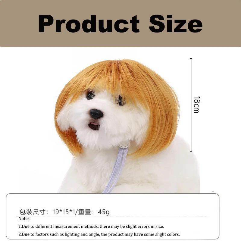 Pet Wig Dog And Cat Spoof Wig Pet Supplies Christmas Pet Accessories Curly Hair Straight Hair Diy Hand Woven Hair Wig Accessorie