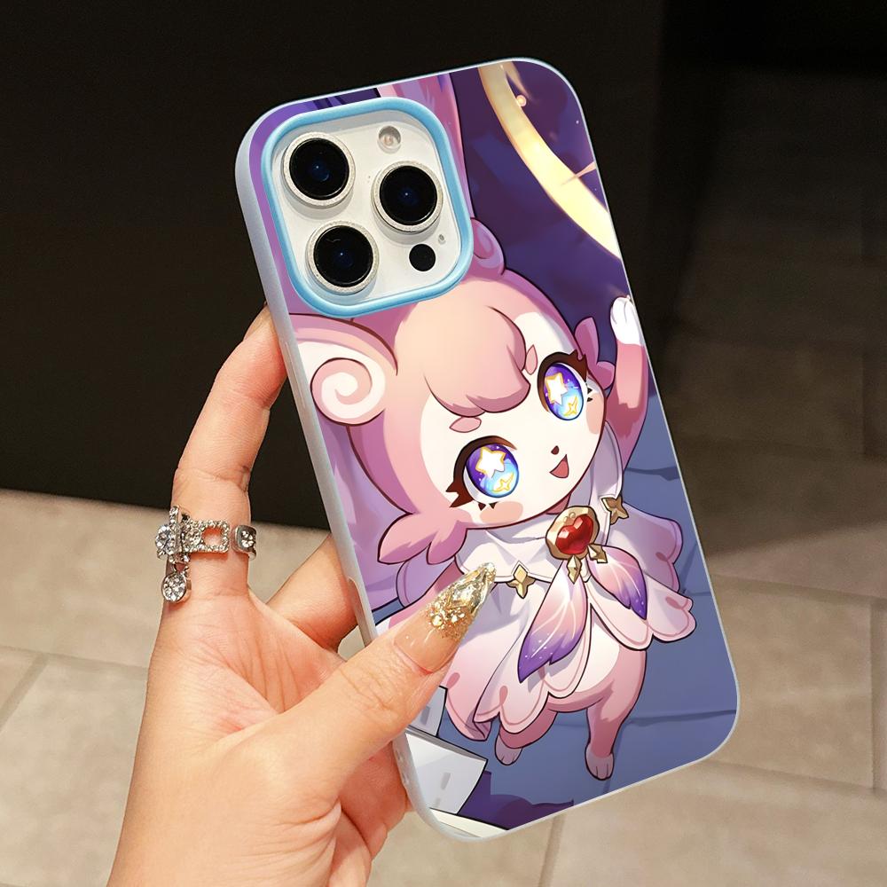 HSR Mem Jelly Doppelschicht Hellblau Handyhülle für iPhone 17 16 15 14 13 12 11 Air Pro Max Plus Schutzhülle