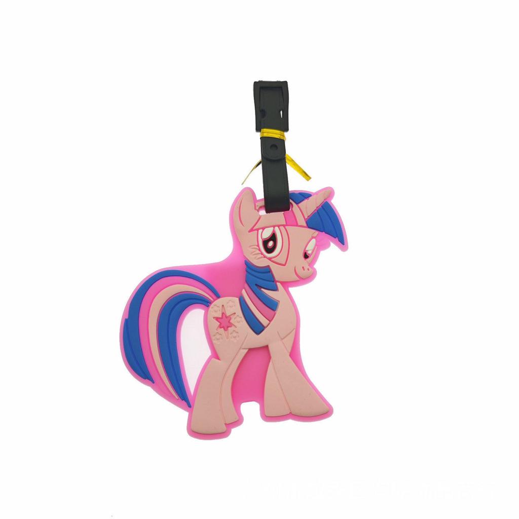 My Little Pony Silicone Luggage Tag – Rainbow Pony Travel ID Pendant