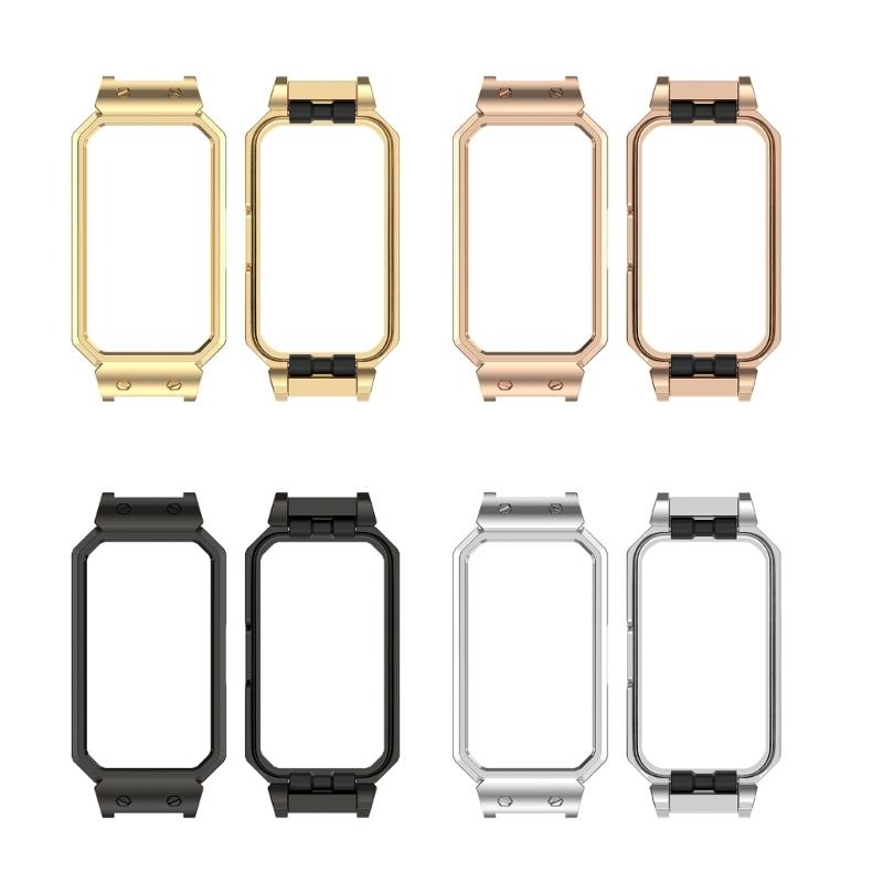 Steel Case Protective Frame Watch Face Cover Smartwatch Accessory for Men Women for Band 10 9 8