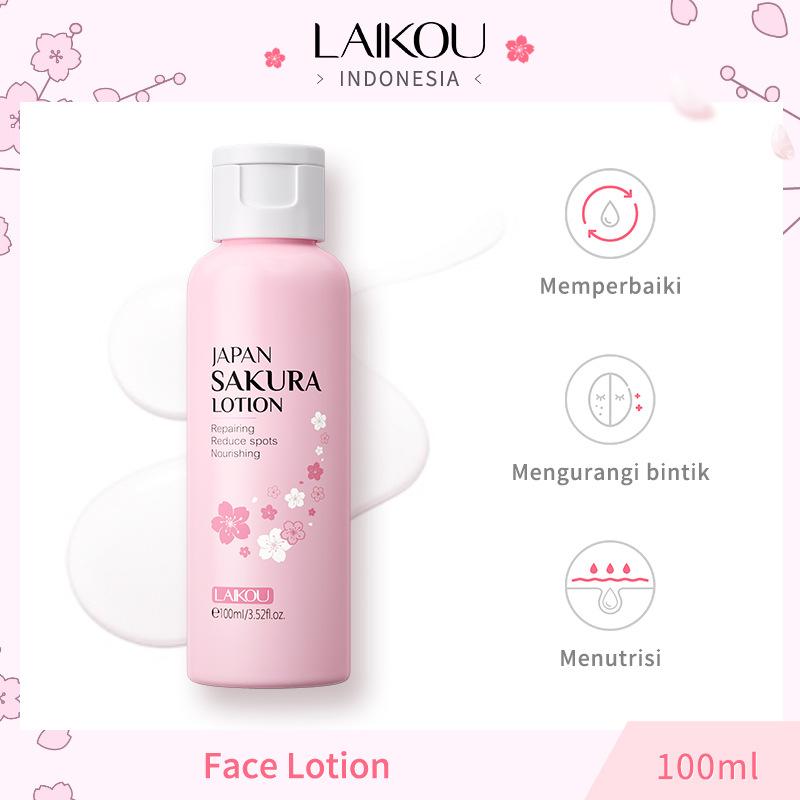 LAIKOU Sakura Balsam do Twarzy Nawilżająca Esencja Zwęża Pory Naprawczy Poprawia Elastyczność Skóry 100ML