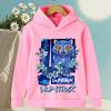 KPop Demon Hunter Rumi Cartoon Girls Boy Hooded Sweatshirt Warm Children's Korean Wave Fashion Casual Tops Casual Girls Clothing