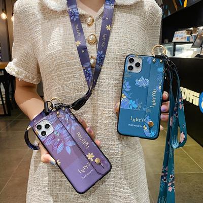 Phone Holder Case For Samsung Galaxy A51 A50 A71 A70 A20 A30 A32 A21s A12 A52 A72 S21 S20 FE S10 S9 Plus Wrist Strap Lanyard Case