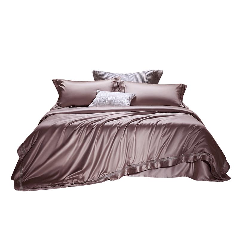 Luolai 140TC Pima Cotton 4-Piece Bedding Set 1.5m Bed (Duvet Cover 200x230cm)