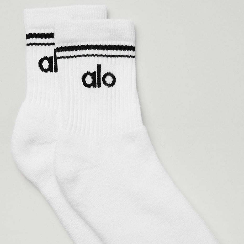 Alo Yoga Unisexové bavlnené športové ponožky strednej dĺžky - 80% bavlna, módne, celoročné použitie.