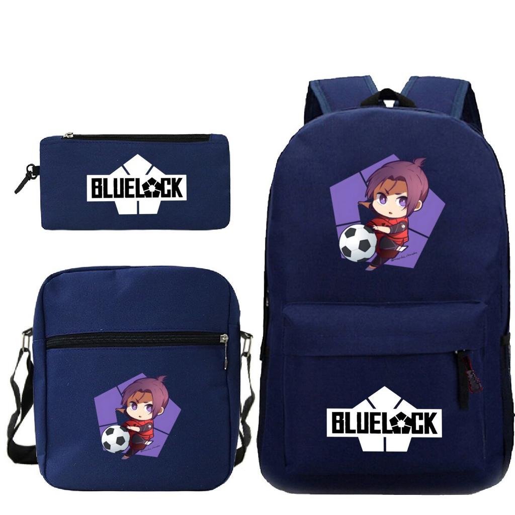 Japanese Cartoon Peripheral Printing Children'S Schoolbag, Primary And Secondary School Student Stationery Set, Shoulder Backpack Three-Piece Set