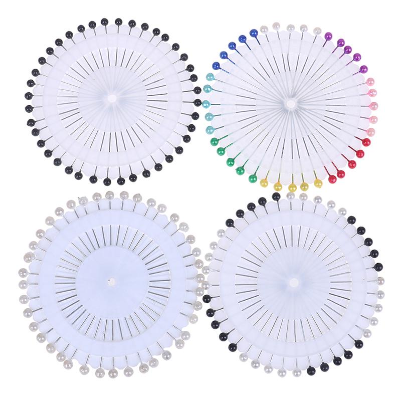 40Pcs Sewing Accessories Pearl Straight Head Pins Dressmaking Pear Corsage Pin