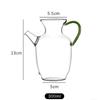 300ml Imitation Jade Handle Imitation Song Heat Resistance Glass Teapot Brewing Flower Green Tea Pot Small Tea Kettle Tea Set