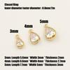 2026 New Arrival Fine AAA Grade Zircon Stone Drop Charms for Permanent Bracelet Necklace Making Gold Filled Jewelry Findings