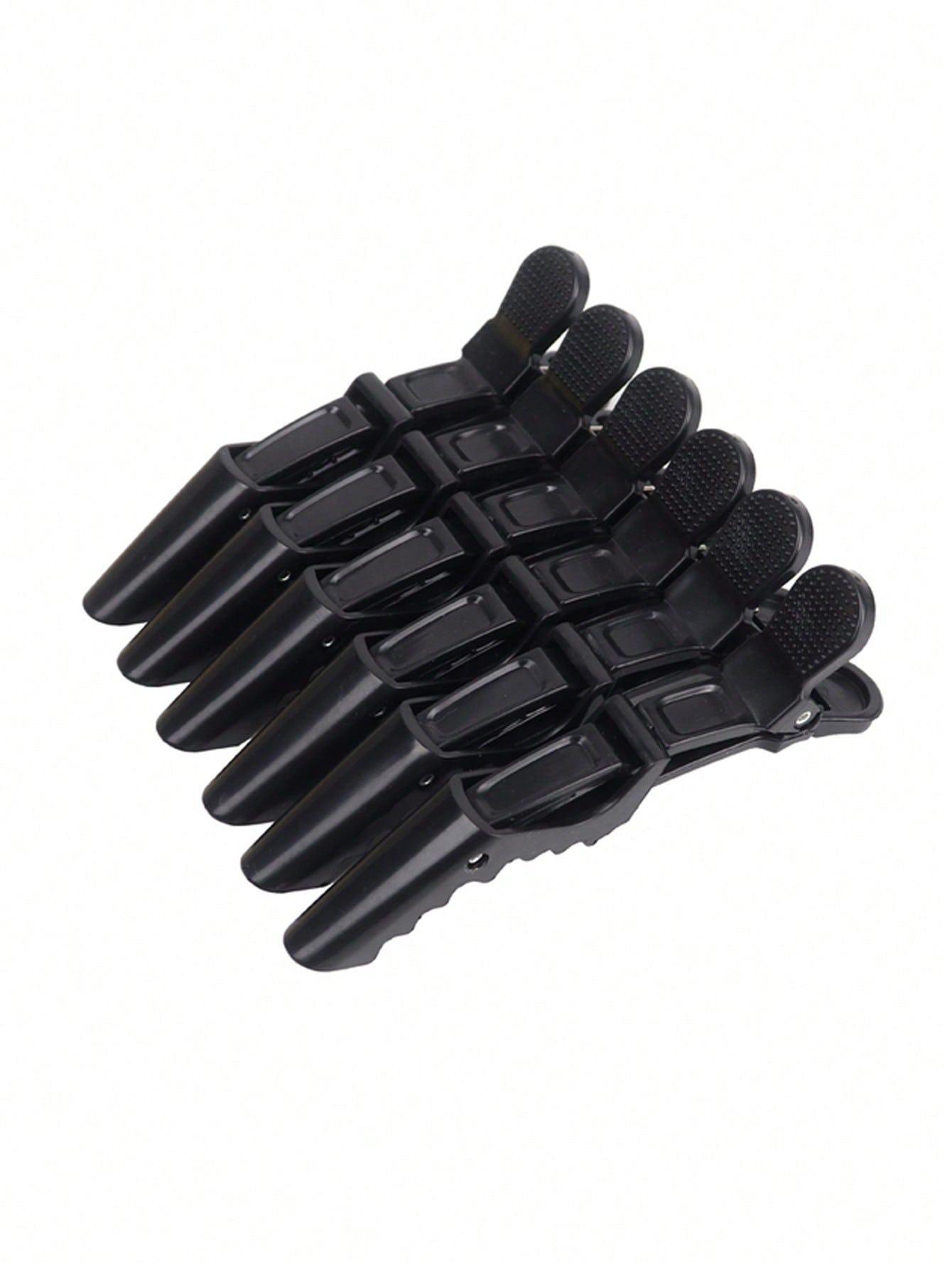 

6pcs plastic crocodile clips, professional hair salon, durable and traceless makeup Korean hair clips Special for real hair wigs