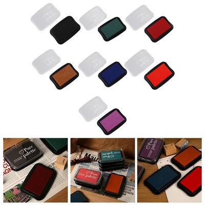 Black Large Rubber Inkpads Scrapbooking Stamp DIY Crafts Ink Pad Blue