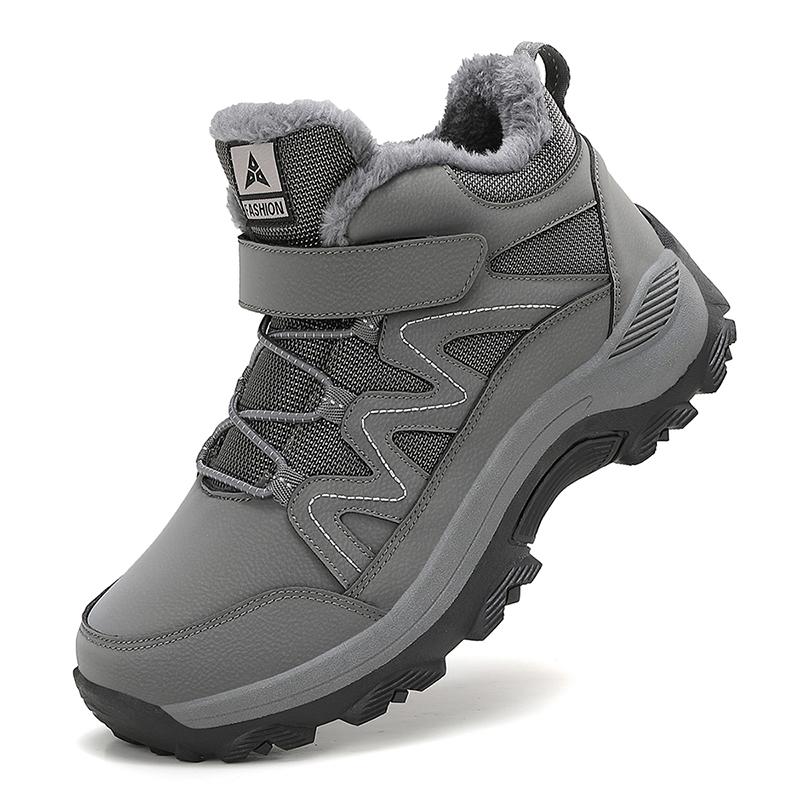 Winter Snow Boots Women High-top Plush Outdoor Warmth Casual Men Shoes Shock-absorbing Anti-slip Comfortable Hiking Shoes Men
