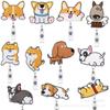 Corgi Puppy Easy Pull Button Embroidery Cloth Sticker Cute Shiba Inu Clothes Patch Sticker Crocodile Clip Computer Embroidery Label