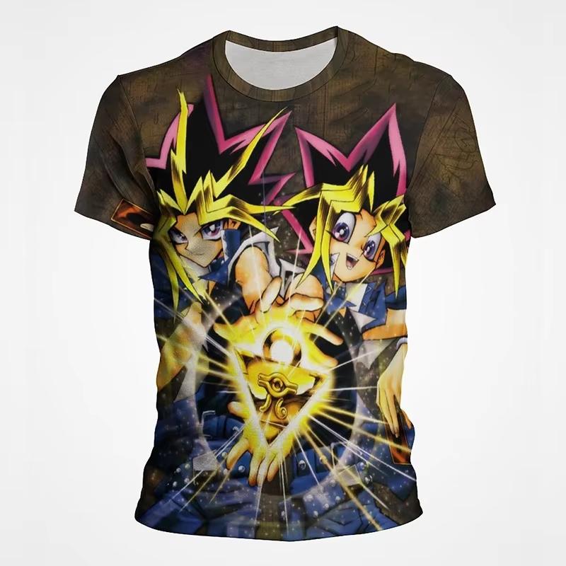 Anime Yu Gi Oh 3D Print T-Shirt Men Women Casual Fashion Short Sleeve Casual T Shirts Oversized Harajuku Tees Tops Kid Clothing
