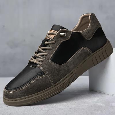 Fashion New Men's Shoes Hollow Out Mens Sneakers 2024 Genuine Leather Men Casual Shoes High Quality Lace-Up for Men Travel Walking Shoes