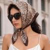 Scarf Female Hijab Square Headscarf Bandana Handkerchief Silk Scarves Woman Print Shawl Wraps Turban Party Accessory