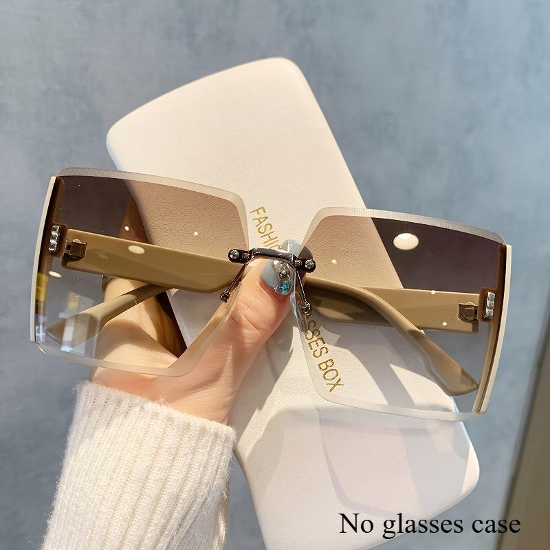 Ретро квадратные очки Популярные очки с большой оправой Поляризованные очки Подходят для женщин