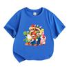 Cartoon Game Characters Print Kids T Shirt 100% Cotton Crew Neck Short Sleeve Unisex Boys Girls Casual Soft Comfortable Tee Tops for Daily Wear Summer