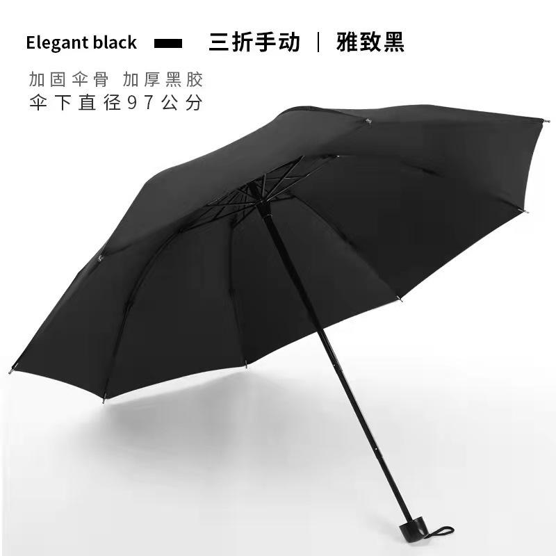 Vinyl sunscreen sun umbrella Ten bone folding business umbrella Printed logo Double parasol