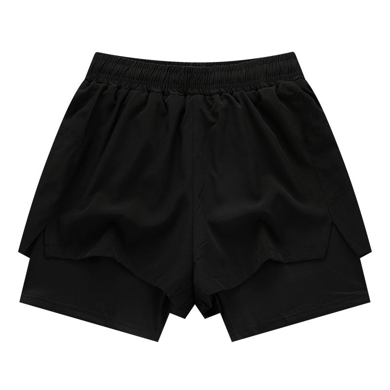 Pánské outdoorové běžecké šortky 2 v 1 Rychleschnoucí fitness trénink Dvouvrstvé tepláky Nové sportovní kalhoty na kulturistiku