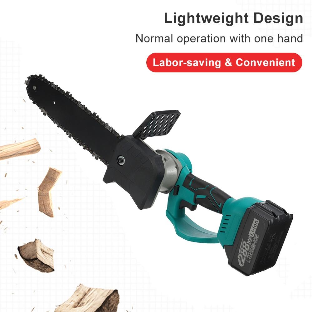 288VF Brushless Electric Saw Chainsaw 8/10 Inches Rechargeable Wood Cutter Woodworking Power Tools For Battery 2500W