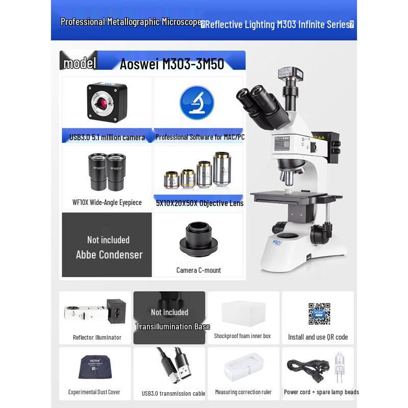 AOSVI High Magnification Metallographic Microscope