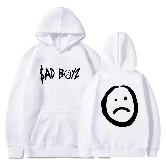 2025 Junior H Sad Boyz Hoodie World Tour Merch Long Sleeve Streetwear Men Women Hooded Sweatshirt Hip Hop Clothes