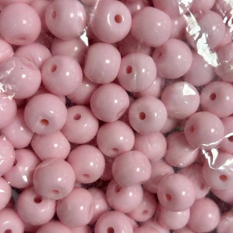 10x12.5mm Solid Color Acrylic Drum Beads for DIY Necklaces, Phone Chains, and Hair Ties.