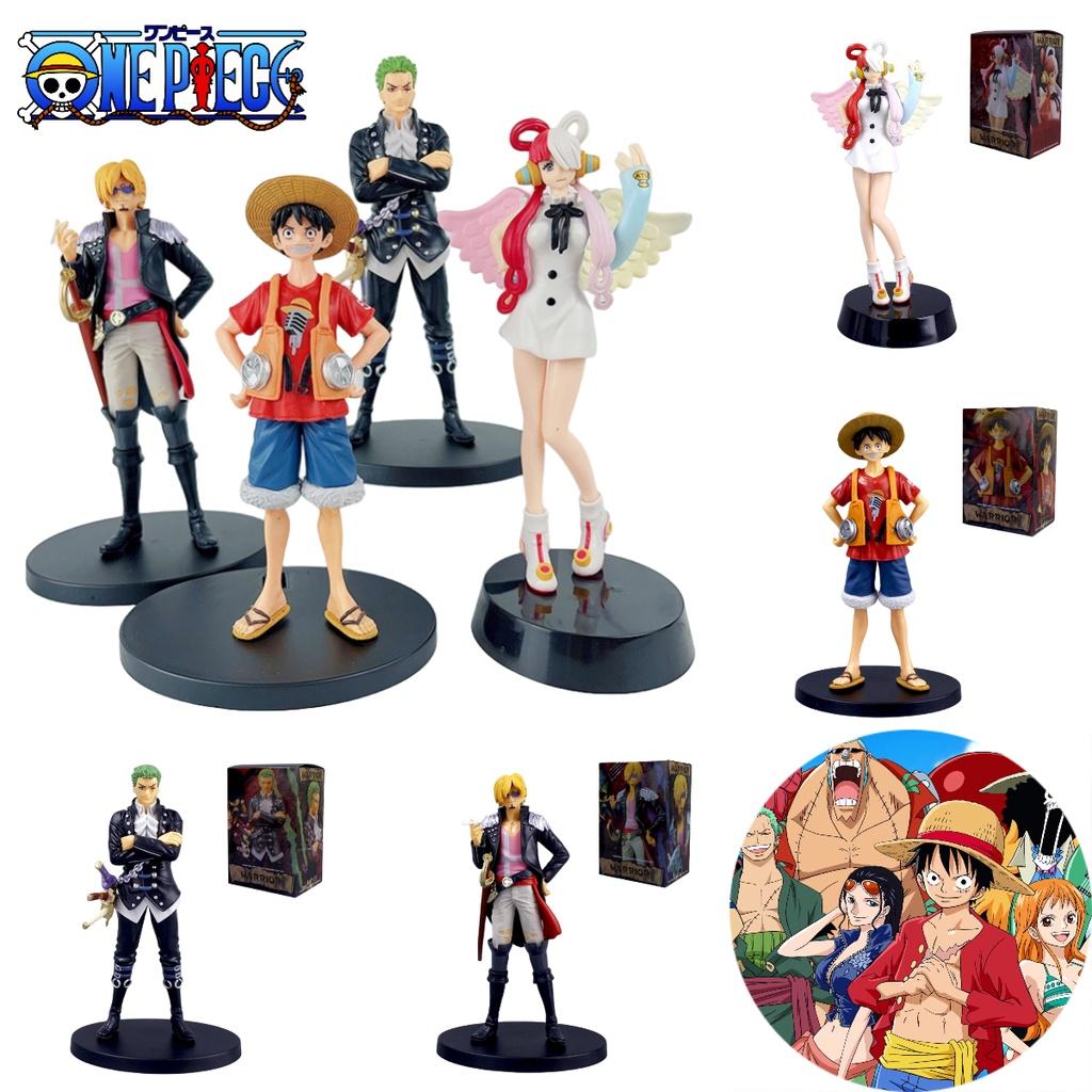 Limited Edition Red One Piece Movie Figures Monkey D. Luffy Roronoa Zoro Sanji And Usopp 18cm Pvc Toys