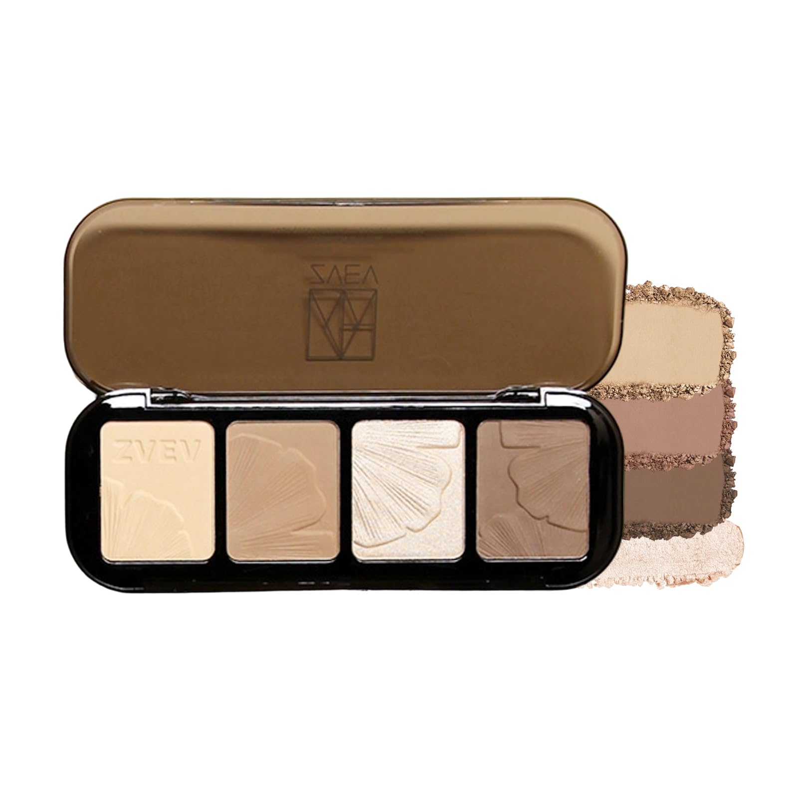 

KIADZIE Highlight & Shading Palette, Chestnut Brown Color: Creates natural shadows, highly pigmented, face color, enhances dimension, suitable for
