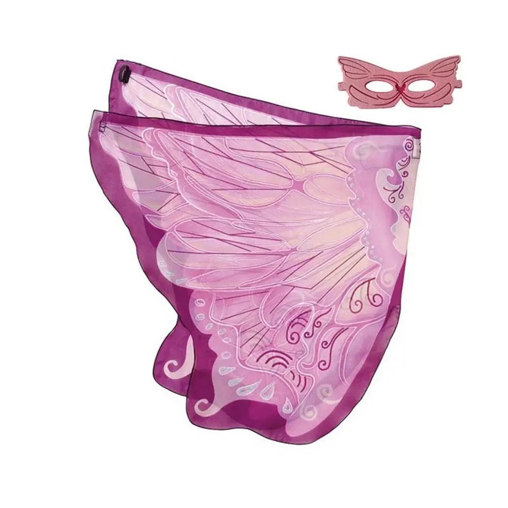 Kids Fairy Shawl Pixie Cloak Butterfly Wings Cape Girls Fancy Dress Costume Gift Christmas Halloween Festival Party Supplies